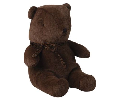 MAILEG BJØRN, TEDDY BJØRN I PLYS, MEDIUM, MØRK BRUN
